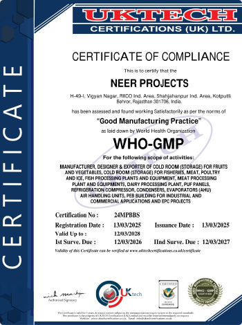 WHO-GMP Certificate